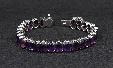Amethyst Tennis Bracelet