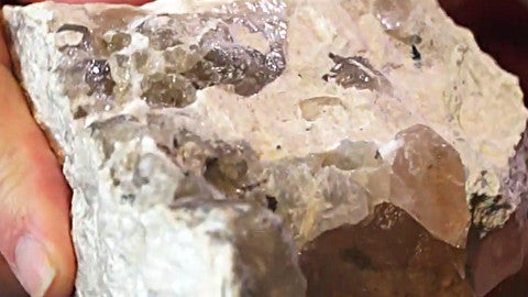 Morganite with Quartz from Tech, Afghanistan