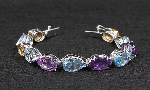 Multi-Stone Gemstone Bracelet
