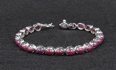 Ruby Cabochon Bracelet