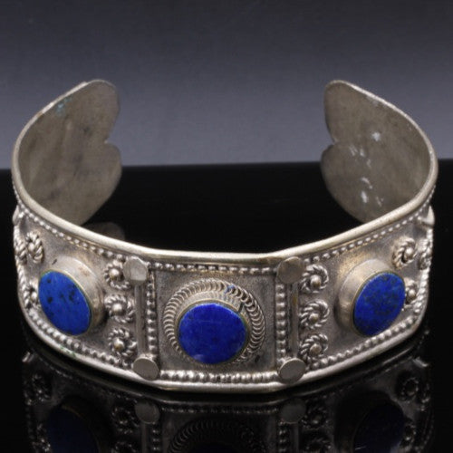 Lapis Lazuli Metal Bracelet