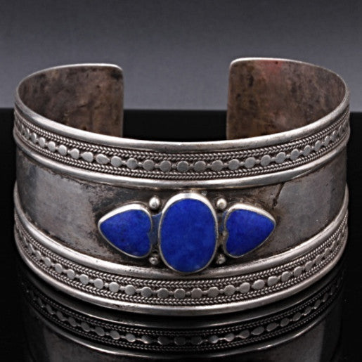 Lapis Lazuli Metal Bracelet