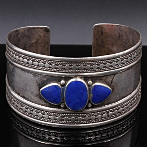 Lapis Lazuli Metal Bracelet