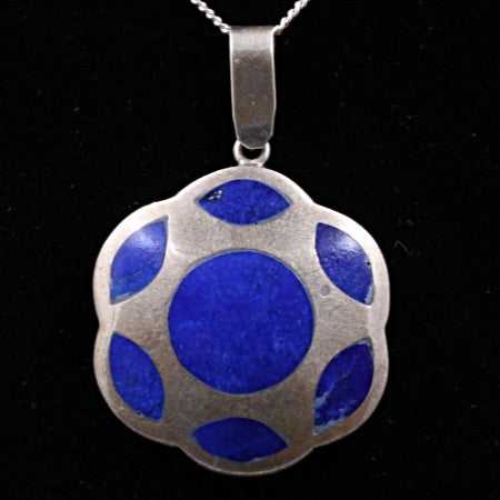 Silver Lapis Lazuli Pendant