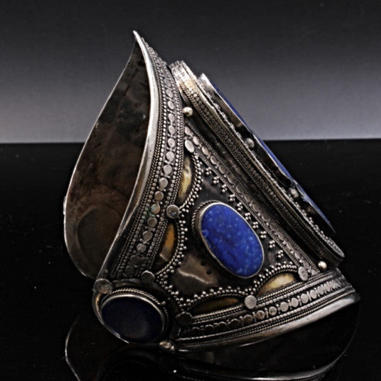 Lapis Lazuli Metal Cuff