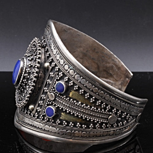 Lapis Lazuli Metal Cuff