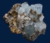 Aquamarine in Mica