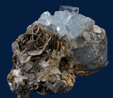 Aquamarine in Mica