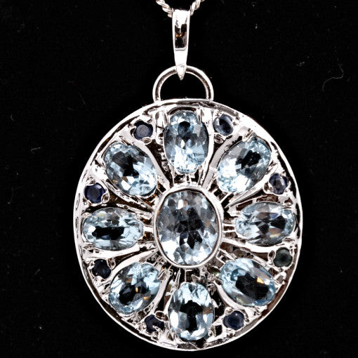 Blue Topaz Pendant