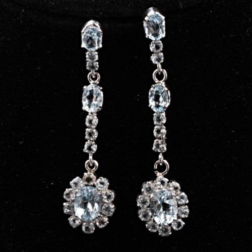 Blue Topaz Earrings