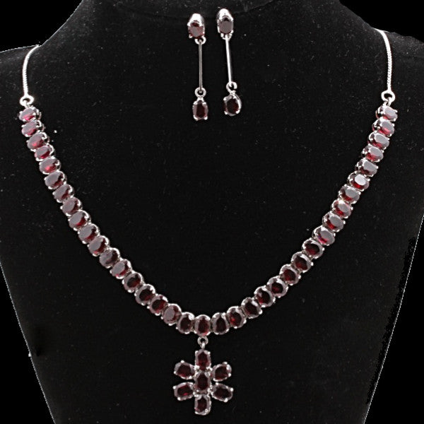 Garnet Necklace Set
