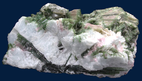 Green & Pink Tourmaline Mineral Specimen