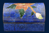 Jasper Design Lapis Lazuli Box with Brass Accent