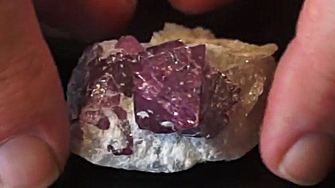 Large Purple Spinel Crystal