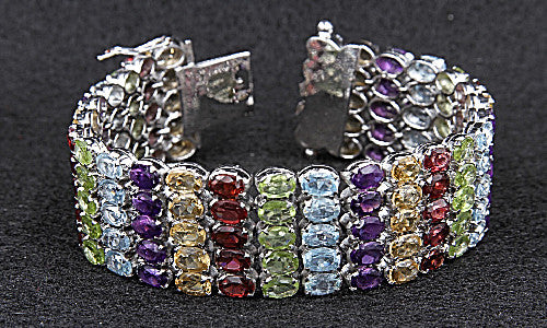 Multi Gemstone Cuff