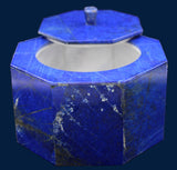 Octagon Shape Lapis Lazuli Box in Marble