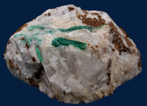 Emerald in Quartz Mineral Specimen