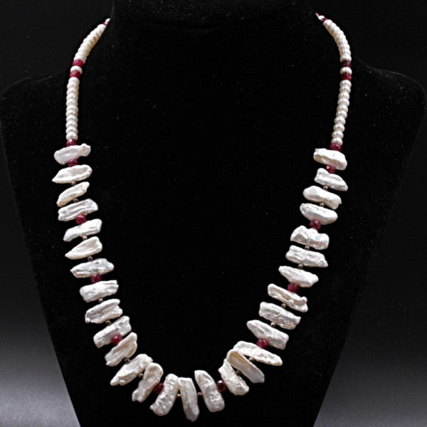 Ruby & Pearl Necklace