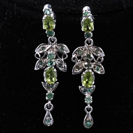 Peridot & Emerald Earrings