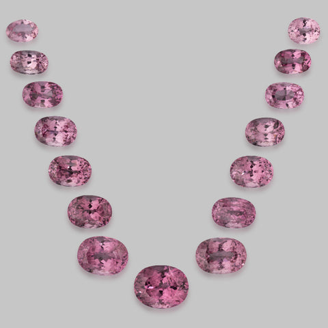 37.62 ct. Pink Spinel Gemstone Set