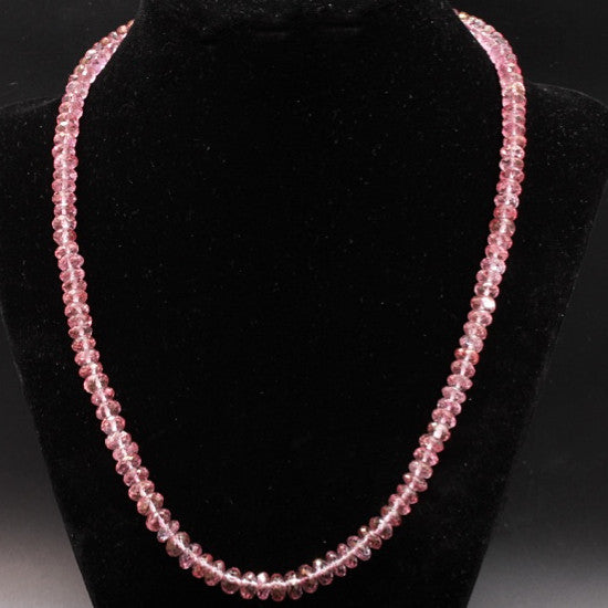 Pink Topaz Necklace