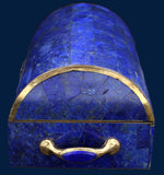 Lapis Lazuli Box with Brass and Lapis Handles