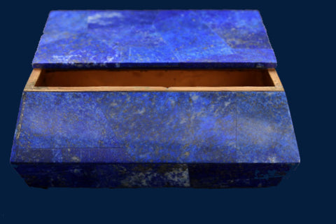 Lapis Lazuli Box with Brass Accent