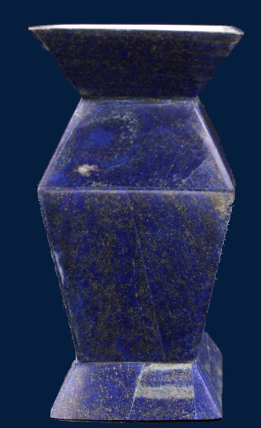 Rectangular Lapis Lazuli Vase