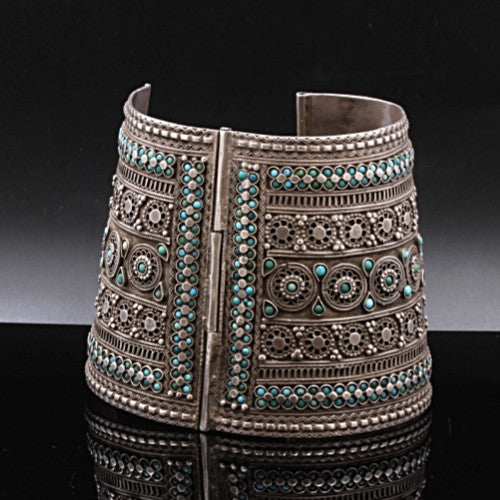 Silver & Turquoise Cuff (Pair)