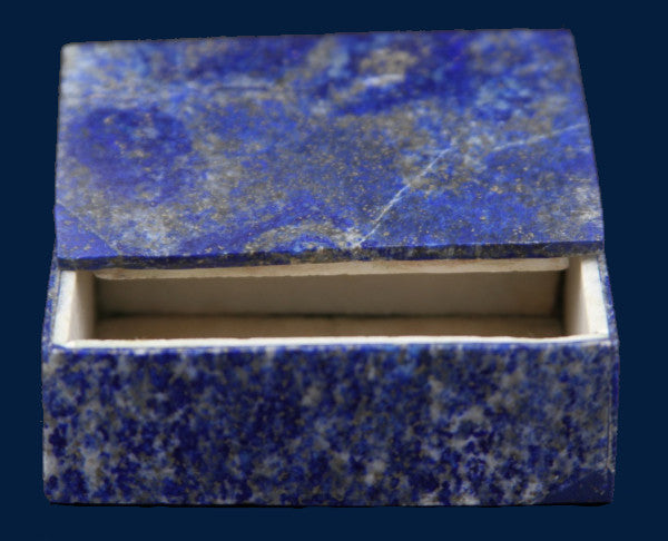 Rectangular Lapis Lazuli Pill Box